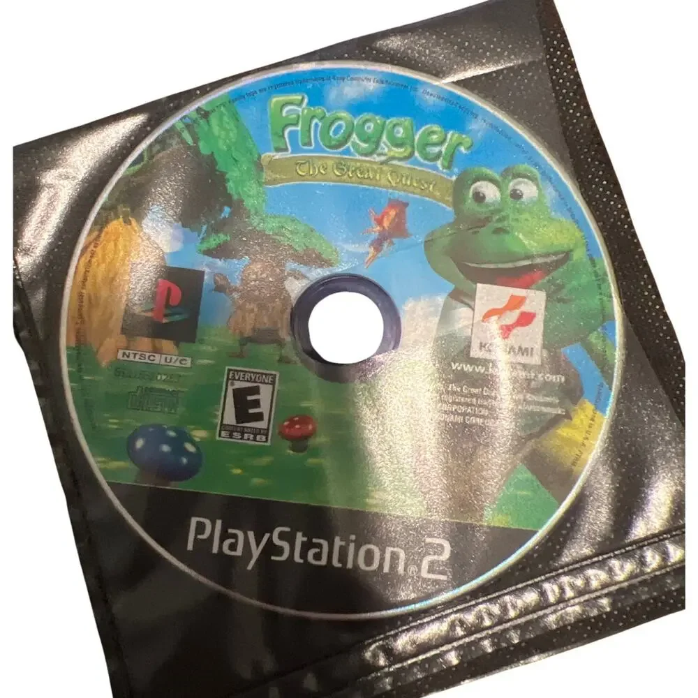 PS2 Frogger The Great Quest 2001 Sony PlayStation 2 Black Label Disk Only